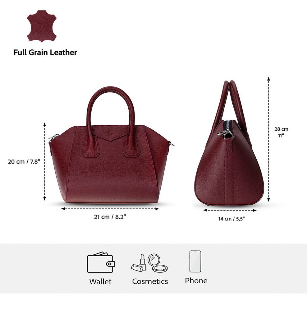 Lorenza Lederhandtasche für Damen, klein