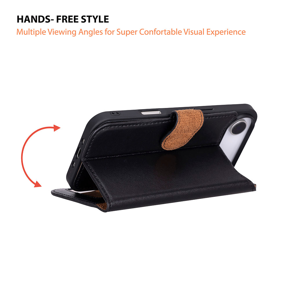 Meister Abnehmbare Premium-Leder-Wallet-Hülle für iPhone 17 Air