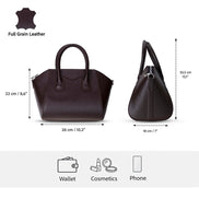 Lorenza Lederhandtasche für Damen, mittelgroß