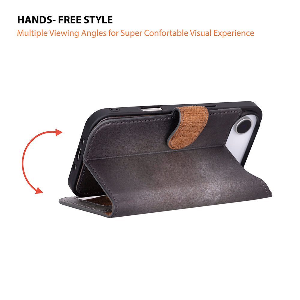 Meister Abnehmbare Premium-Leder-Wallet-Hülle für iPhone 17 Air