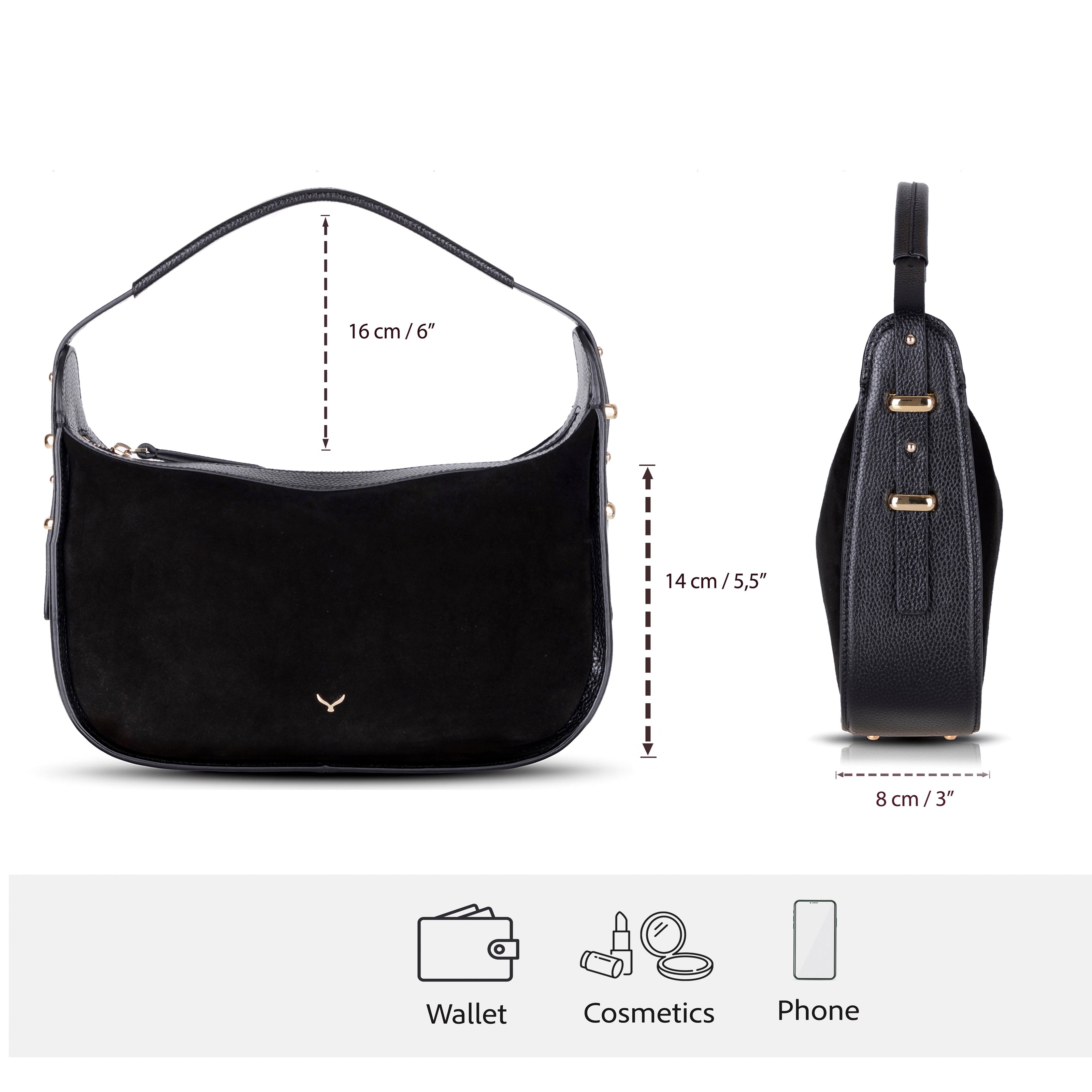 Dolcezza Damen-Tasche aus Wildleder