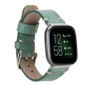 Klassisches Lederarmband für Fitbit Versa