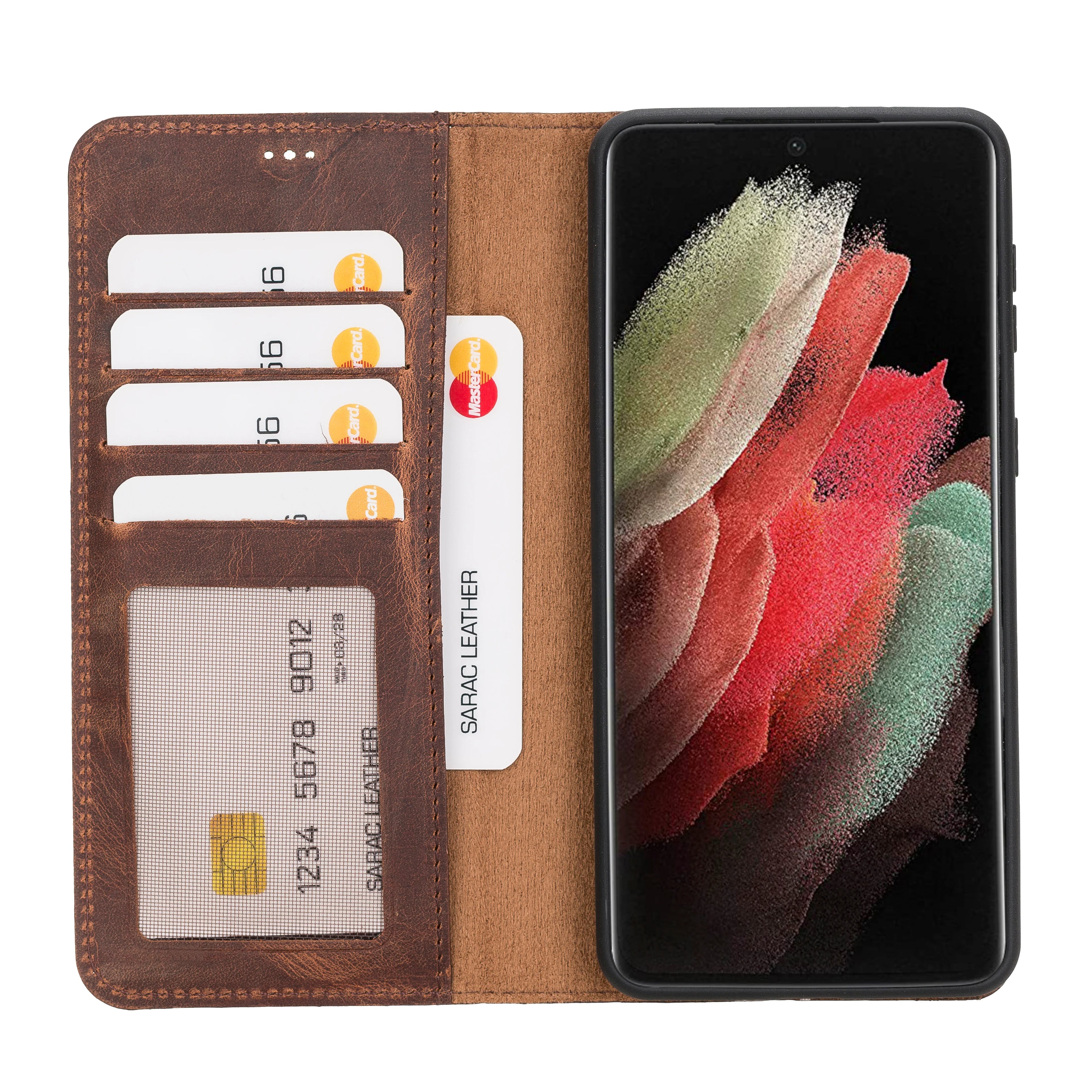 Liluri Samsung Galaxy S21 Plus Abnehmbare Leder-Brieftaschenhülle