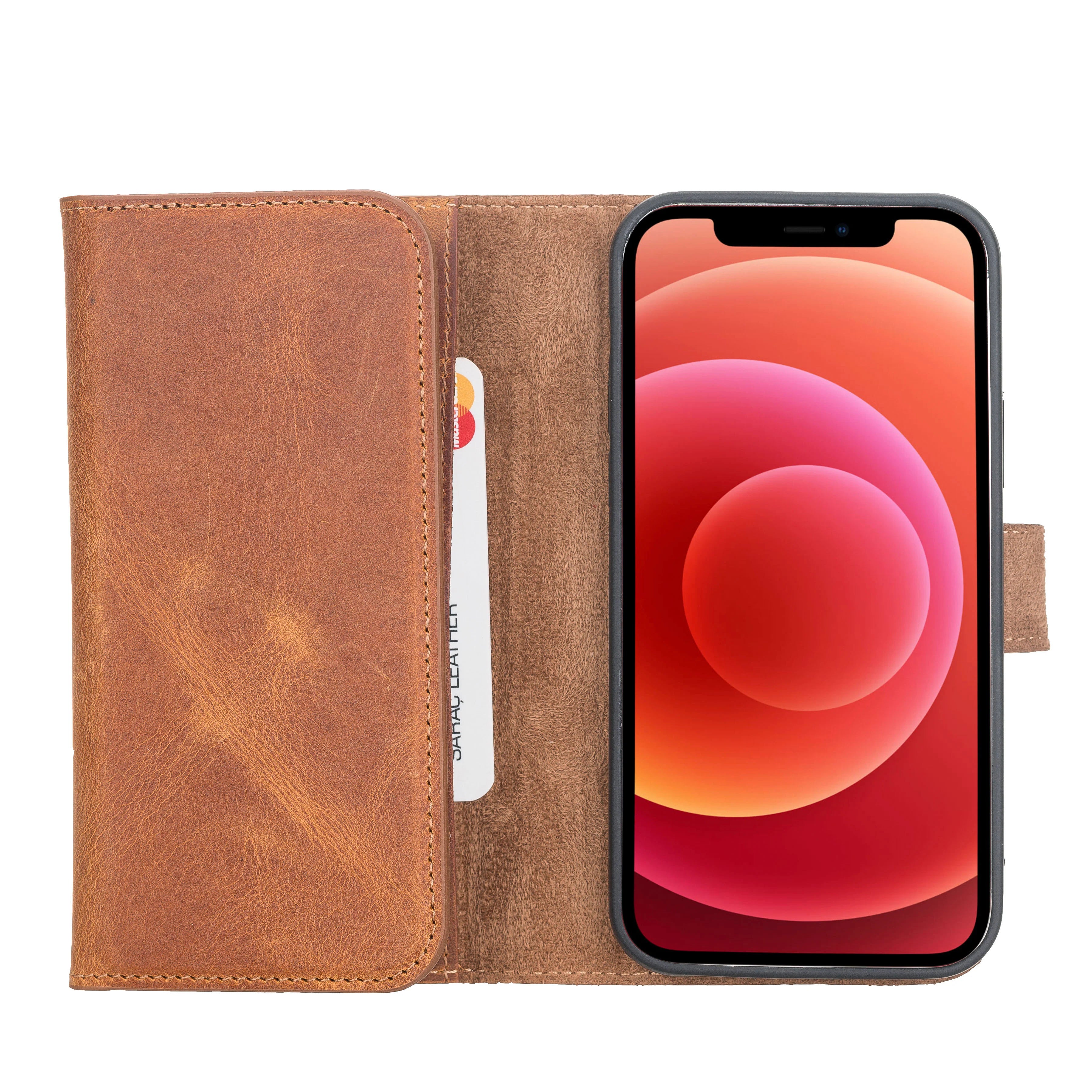 Santa I Phone 12 Pro Max Leather Detachable Wallet Case