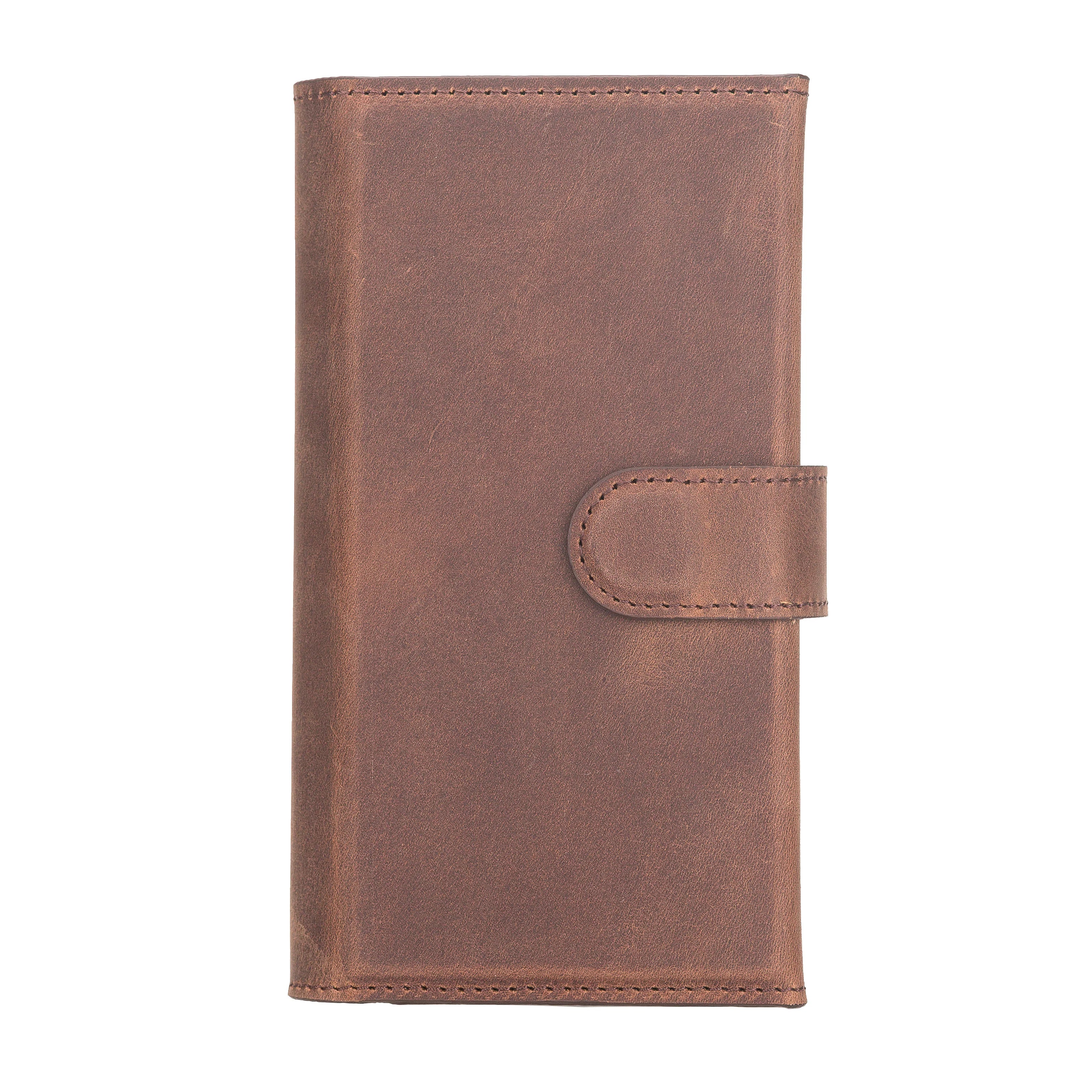 Weihnachtsmann iPhone 12 Pro Leder-Hülle mit abnehmbarem Brieftaschenmotiv