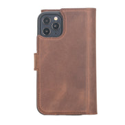 Weihnachtsmann iPhone 12 Pro Leder-Hülle mit abnehmbarem Brieftaschenmotiv