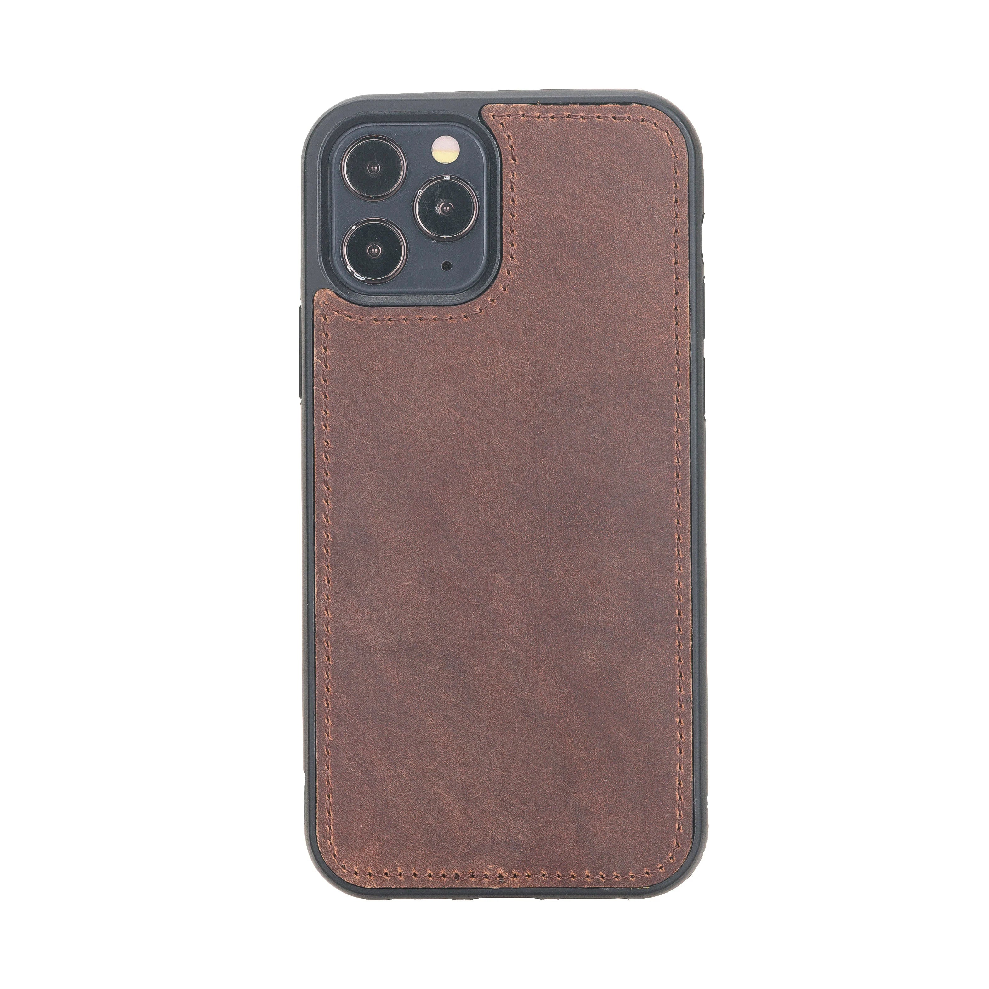 Weihnachtsmann iPhone 12 Pro Leder-Hülle mit abnehmbarem Brieftaschenmotiv