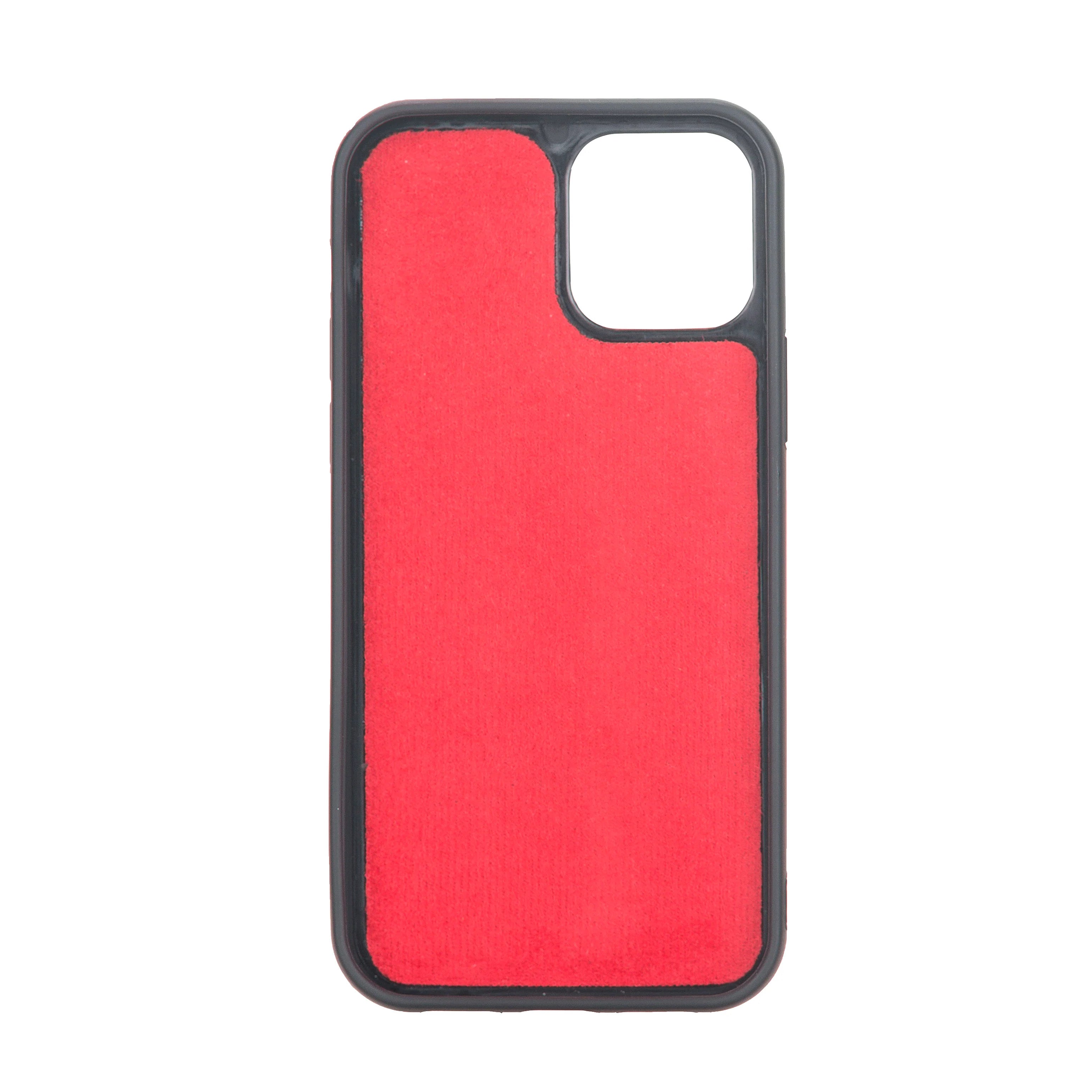 Weihnachtsmann iPhone 12 Pro Leder-Hülle mit abnehmbarem Brieftaschenmotiv