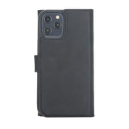 Weihnachtsmann iPhone 12 Pro Leder-Hülle mit abnehmbarem Brieftaschenmotiv