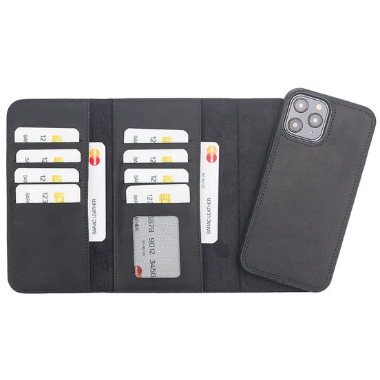 Santa I Phone 12 Pro Max Leather Detachable Wallet Case