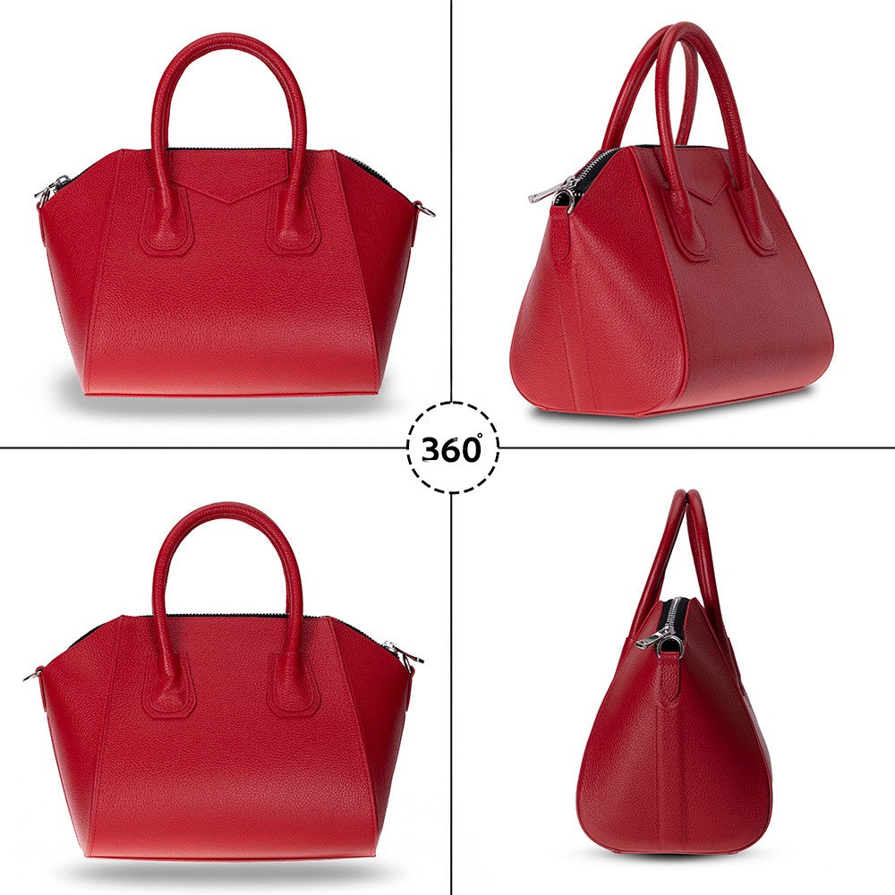 Lorenza Lederhandtasche für Damen, mittelgroß