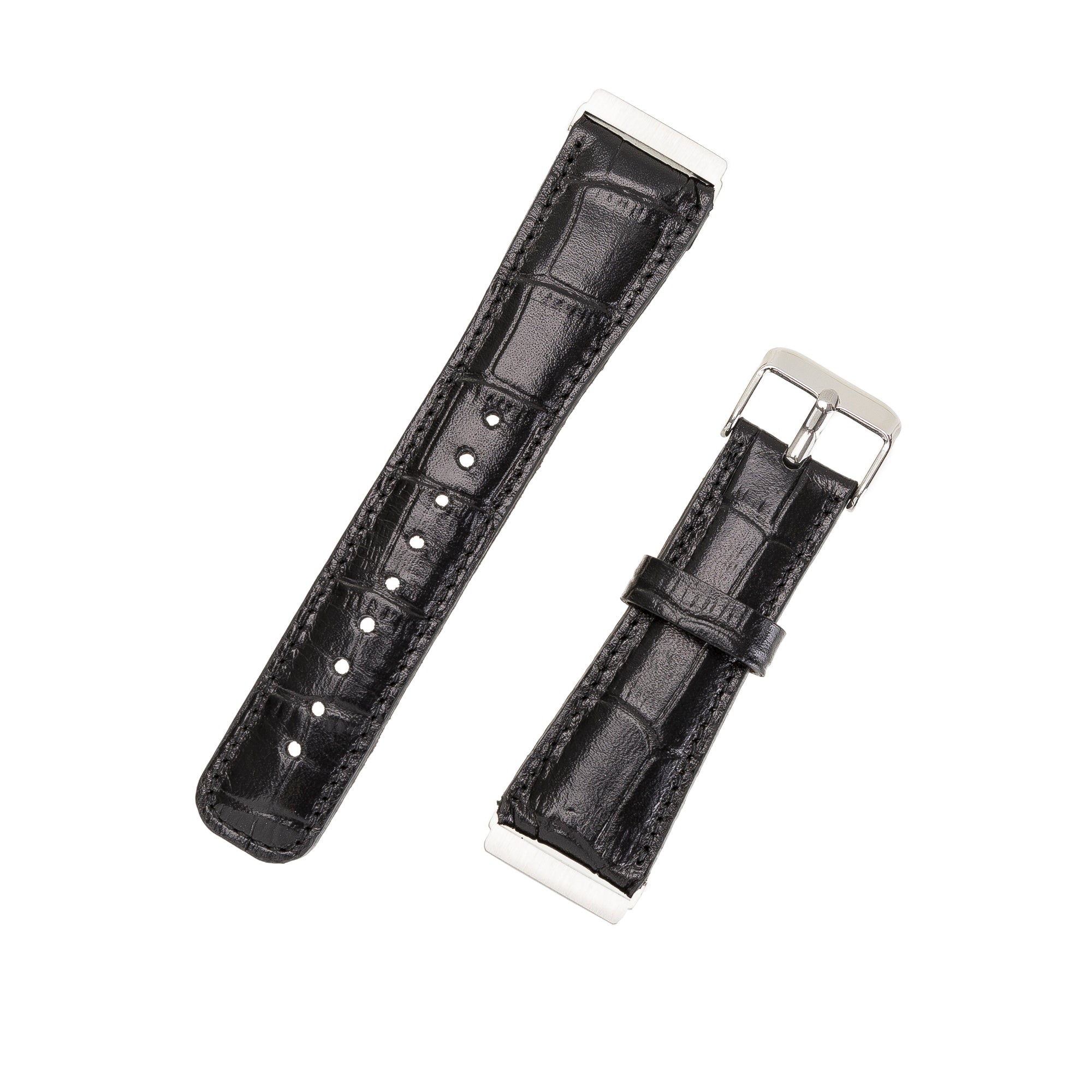 Klassisches Lederarmband für Fitbit Versa