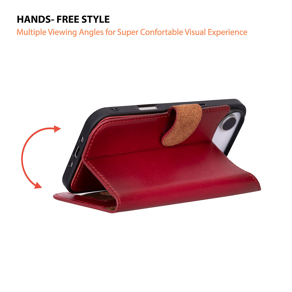 Meister Abnehmbare Premium-Leder-Wallet-Hülle für iPhone 17 Air