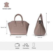 Lorenza Lederhandtasche für Damen, mittelgroß