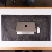 Schreibtischunterlage aus echtem Leder, 37 x 80