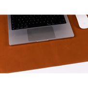 Schreibtischunterlage aus echtem Leder, 37 x 80