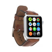 Klassisches Apple Watch-Armband aus echtem Leder 