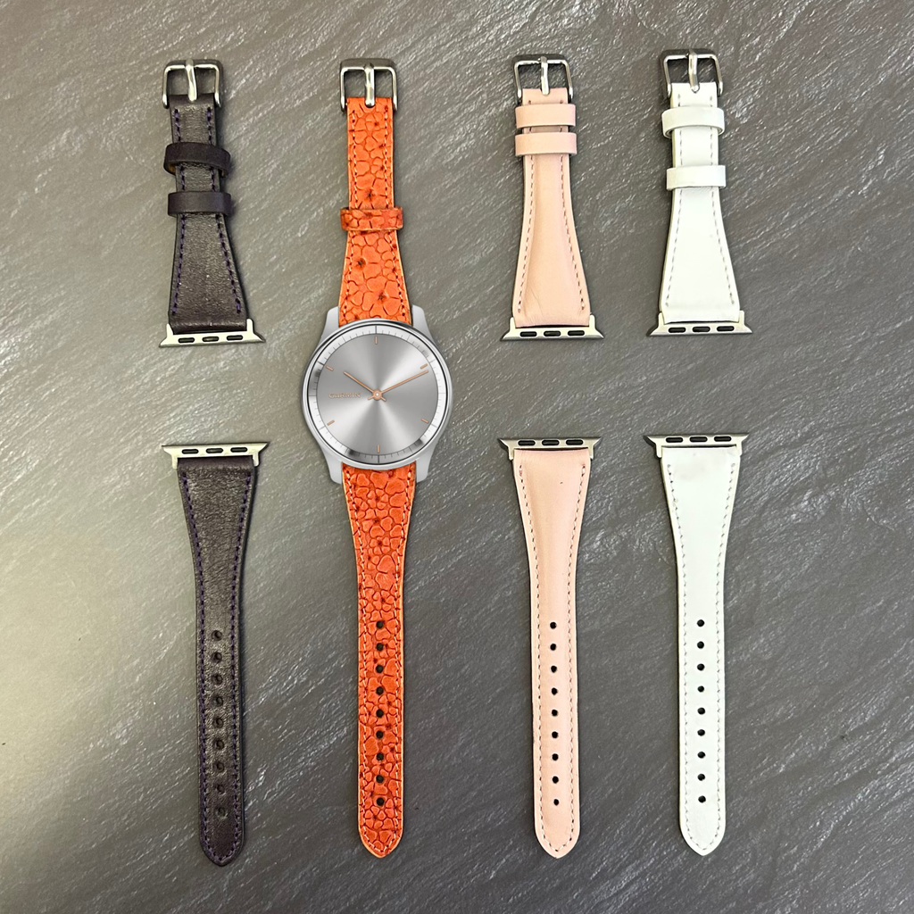 Leather Slim Bands for All Garmin Smart Watches