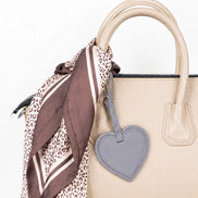 Heart Leather Bag Charm