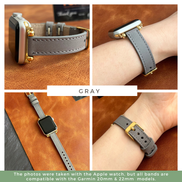 Lederarmbänder für Herren, passend für alle Garmin Smartwatches