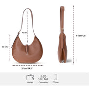 Rosa Damen-Ledertasche