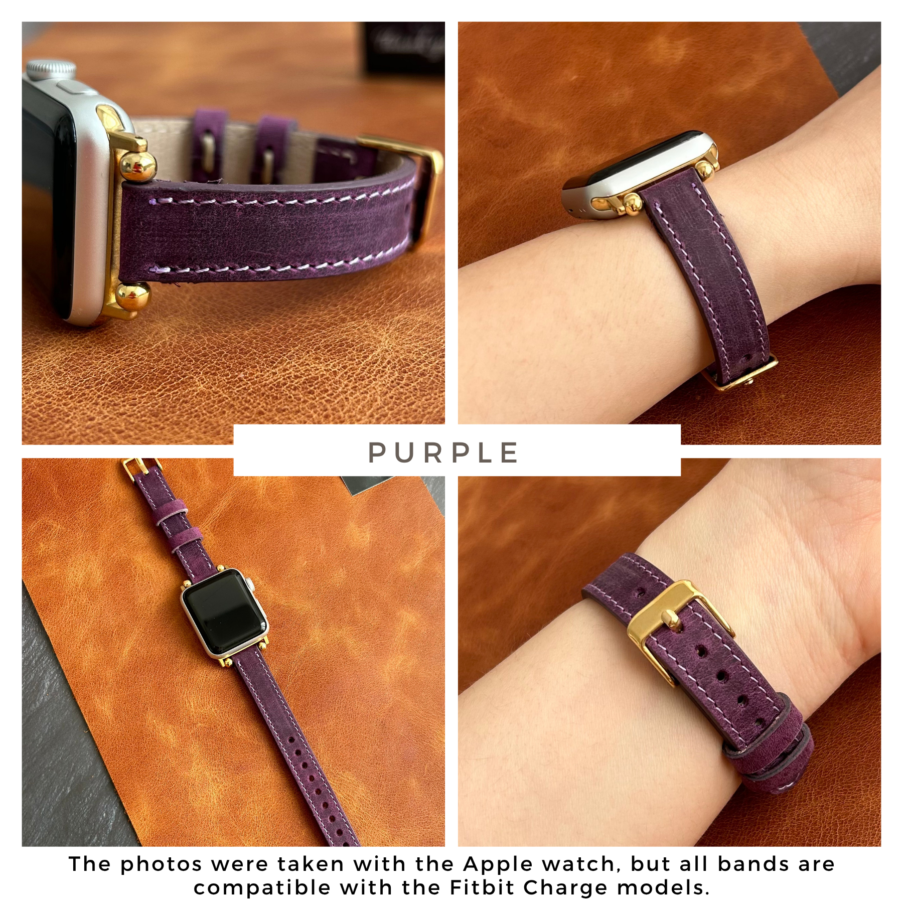 Ferro-Armbänder aus Leder für Fitbit Charge 5 und 6 Uhren