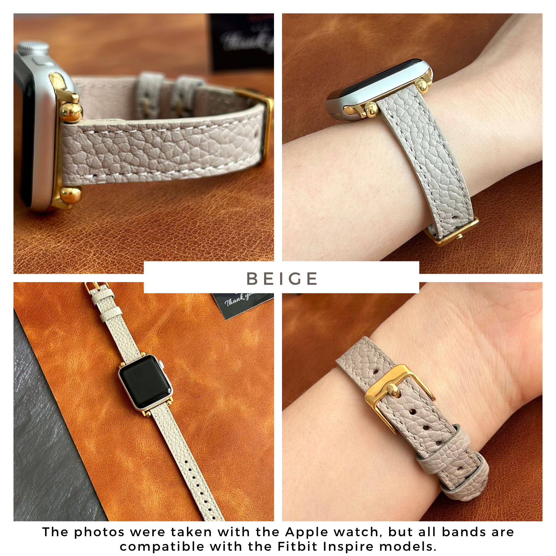 Ferro-Lederarmbänder für Fitbit Inspire Uhren