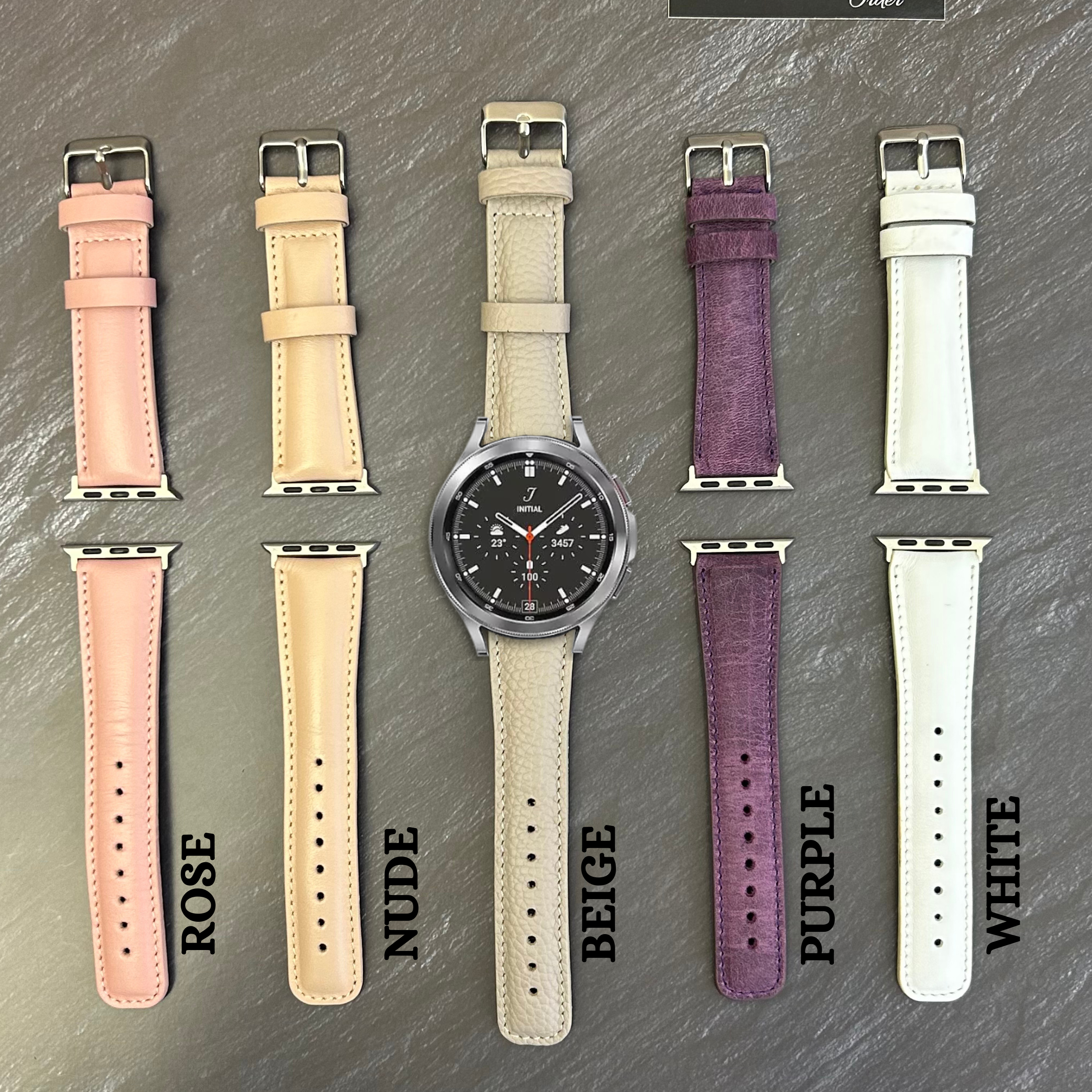 Lederarmbänder für Damen, passend für Samsung Smartwatches