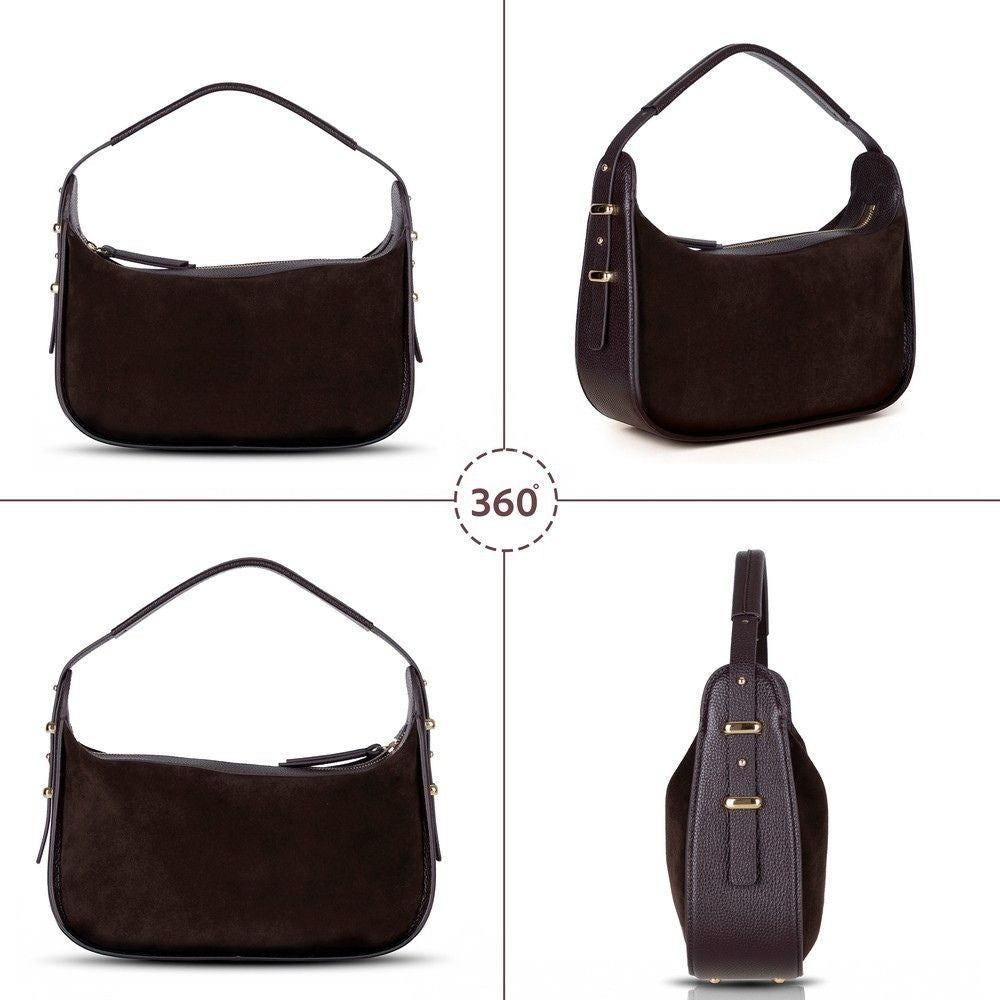 Dolcezza Genuine Suede Leather Women's Shoulder Bag