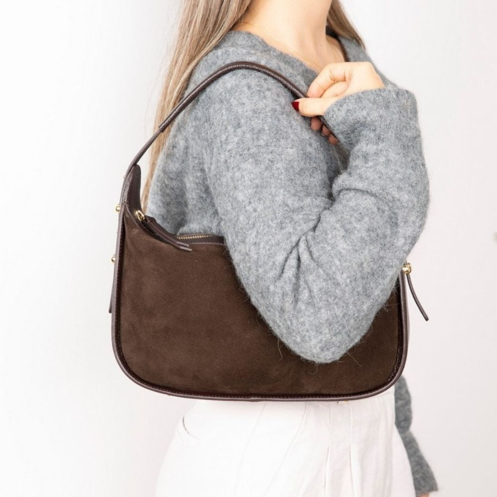 Dolcezza Genuine Suede Leather Women's Shoulder Bag