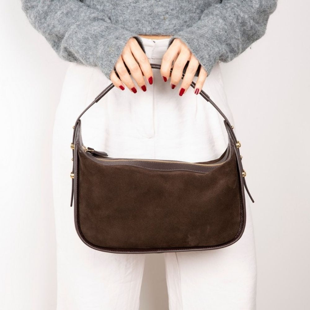 Dolcezza Genuine Suede Leather Women's Shoulder Bag