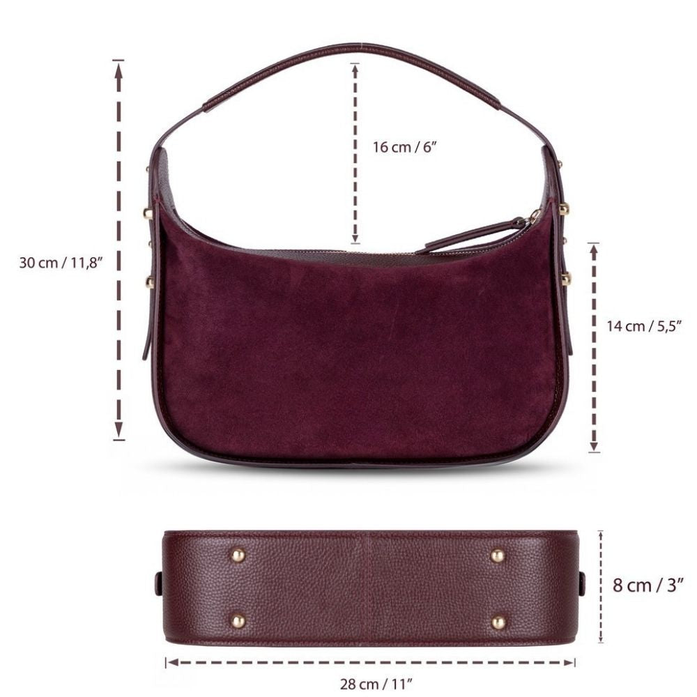 Dolcezza Genuine Suede Leather Women's Shoulder Bag