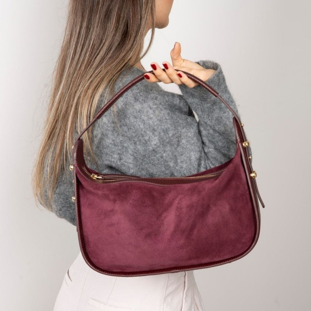Dolcezza Genuine Suede Leather Women's Shoulder Bag