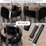Lederarmbänder für Fitbit Charge 5 und 6 Uhren (18 mm)