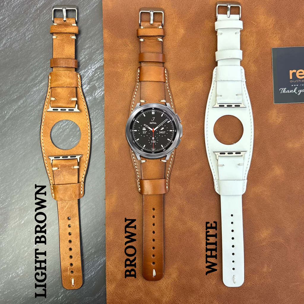 Pulsar-Armbänder aus Leder für Samsung Smartwatches