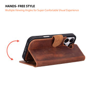 Meister Abnehmbare Premium-Leder-Wallet-Hülle für iPhone 17