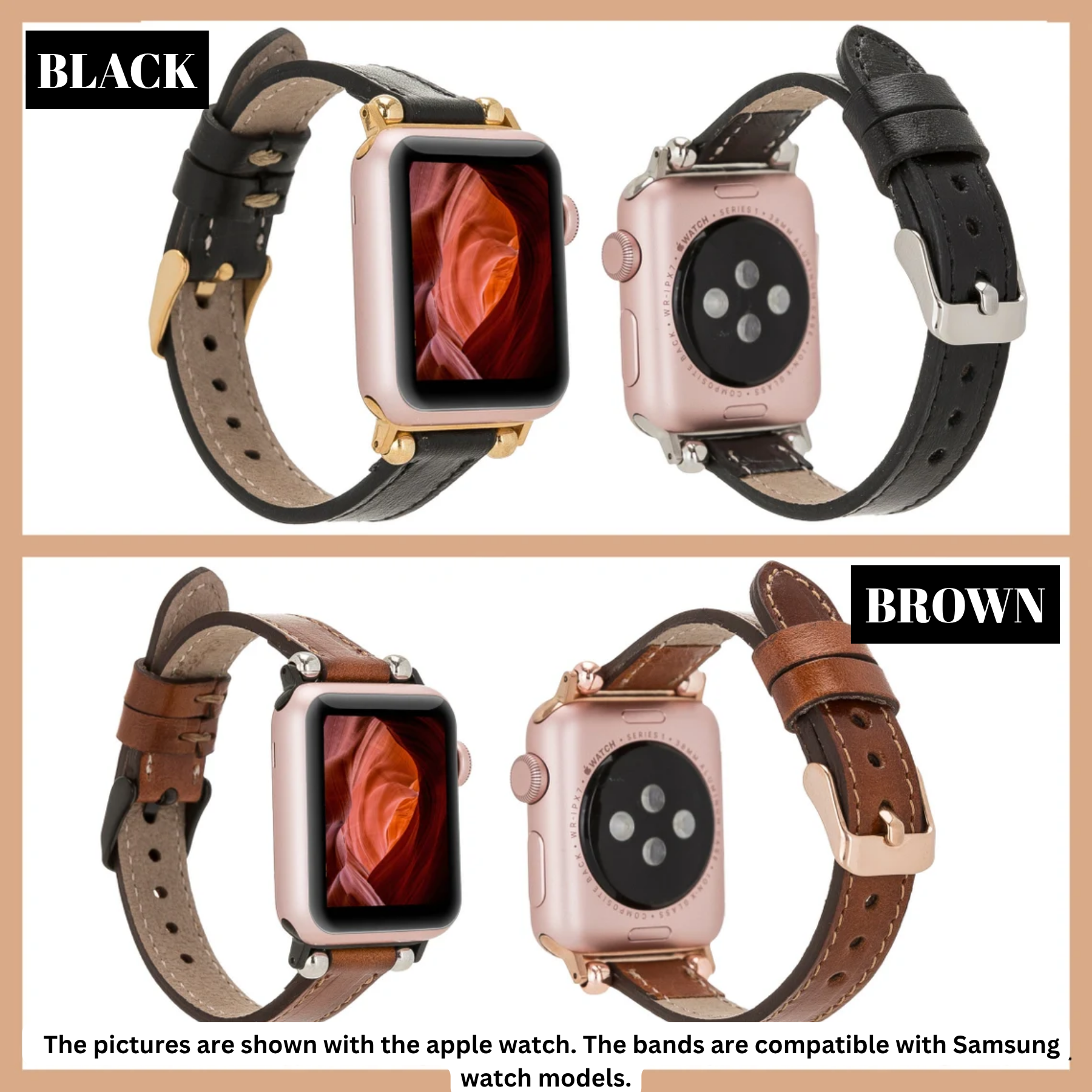 Lederarmbänder von Ferro für Samsung Smartwatches