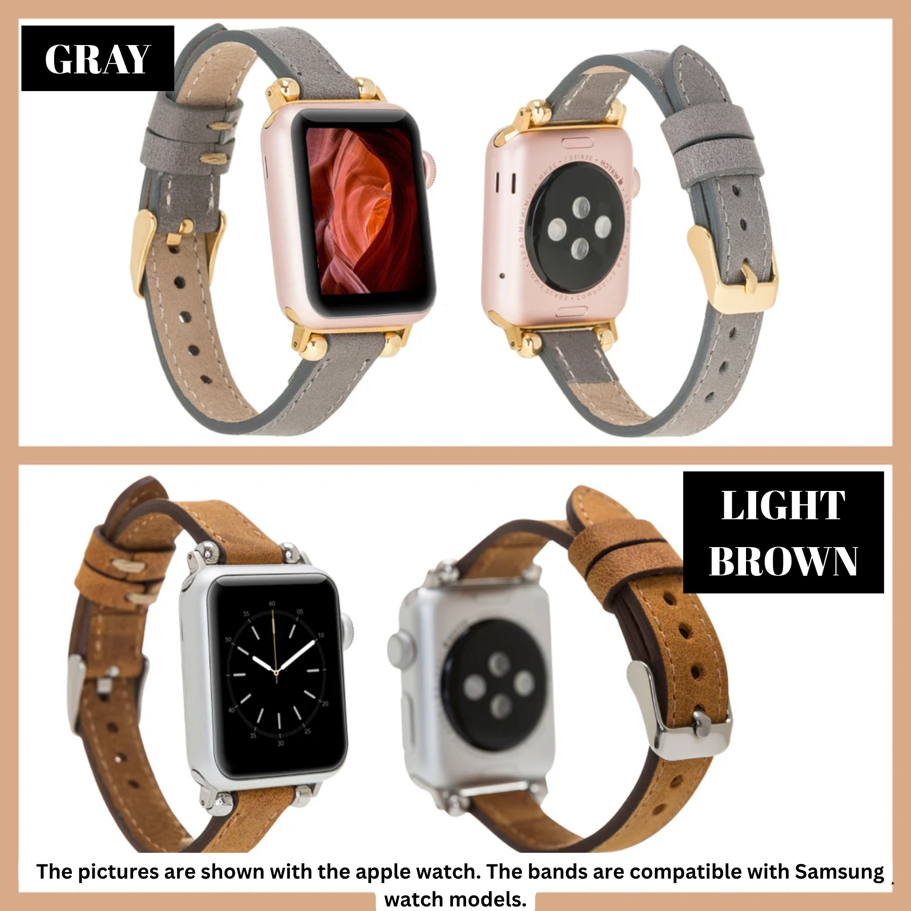Lederarmbänder von Ferro für Samsung Smartwatches