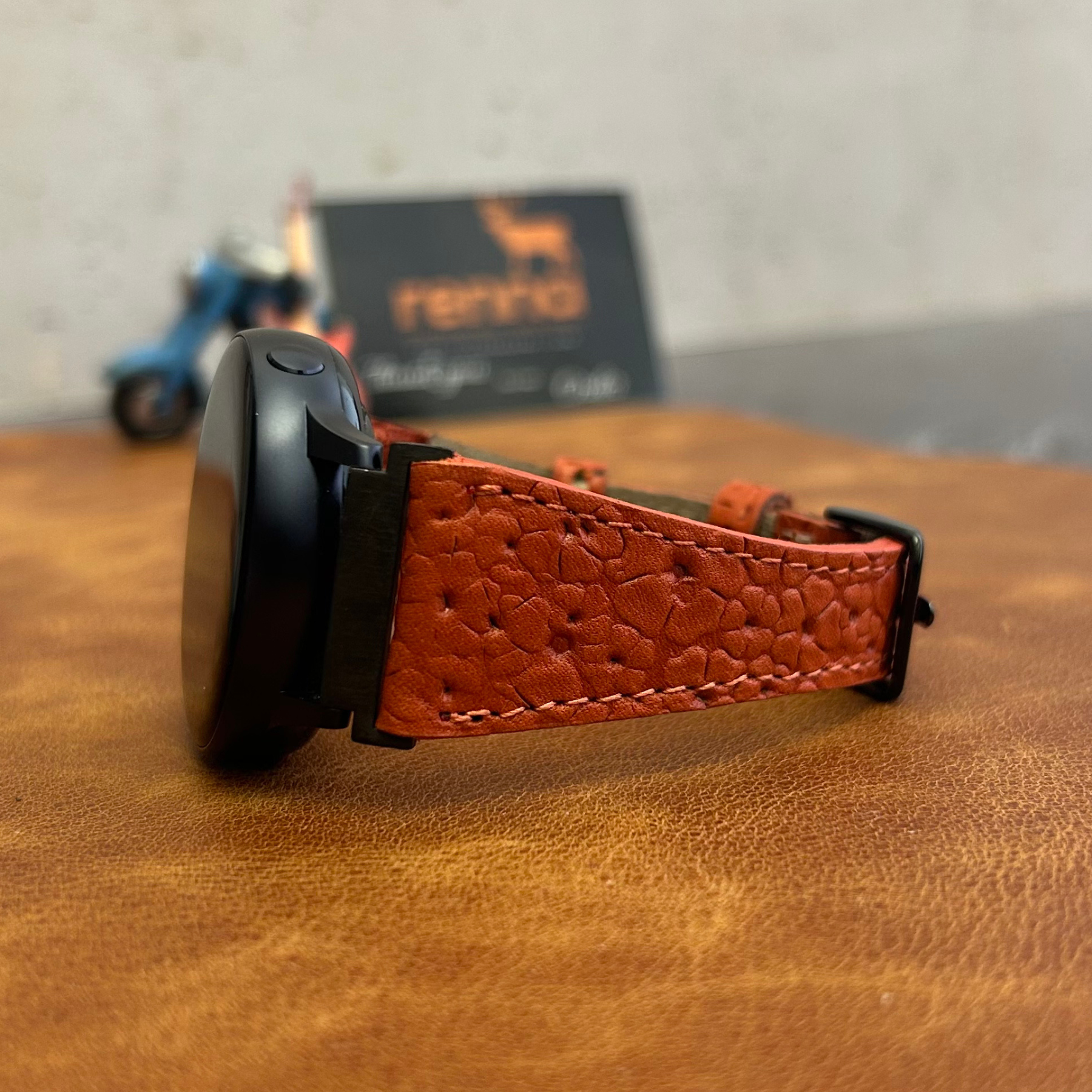 Schmale Lederarmbänder für Samsung Smartwatches