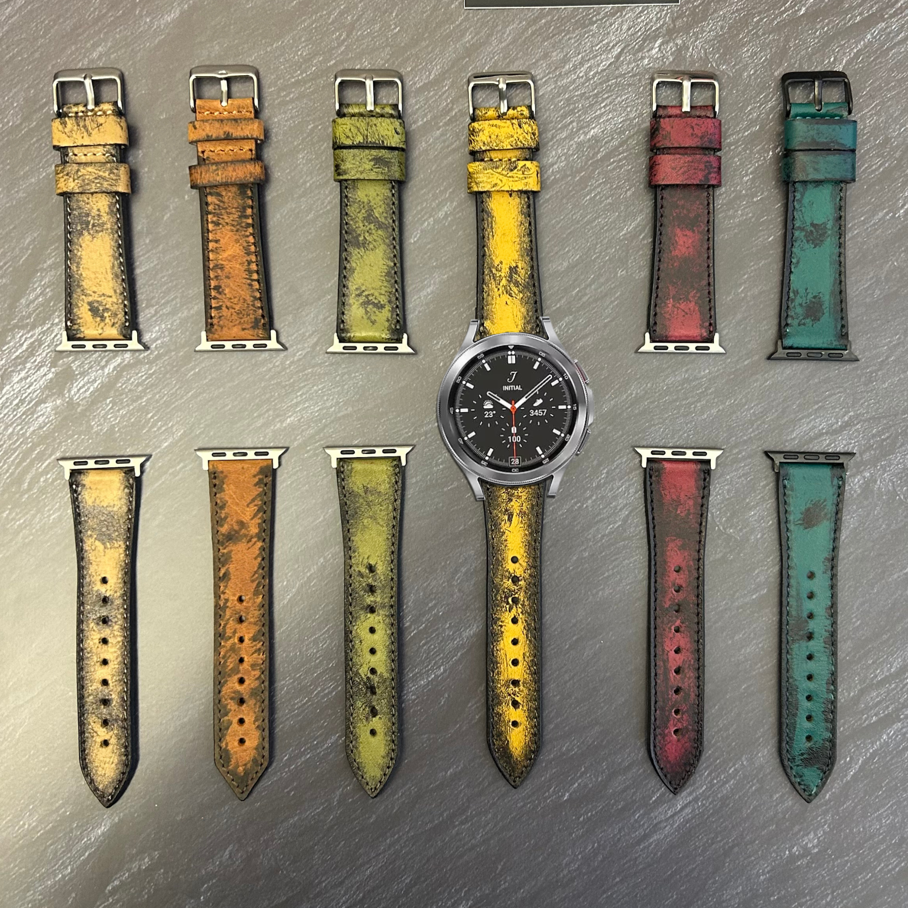 Armbänder in Lederoptik für Samsung Smartwatches