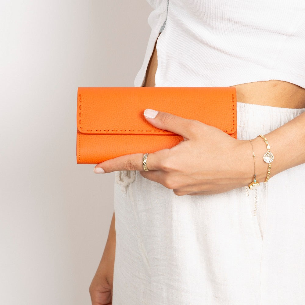 Edle Leder-Damengeldbörse