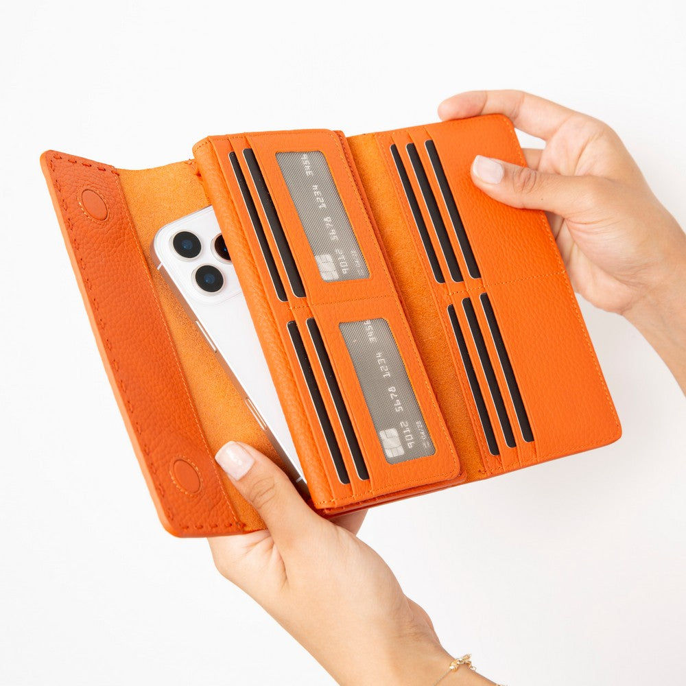 Edle Leder-Damengeldbörse