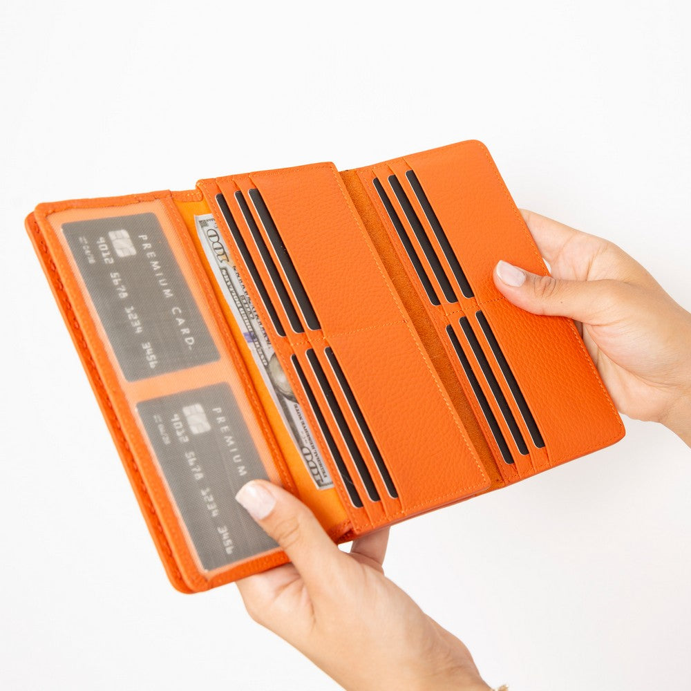 Edle Leder-Damengeldbörse