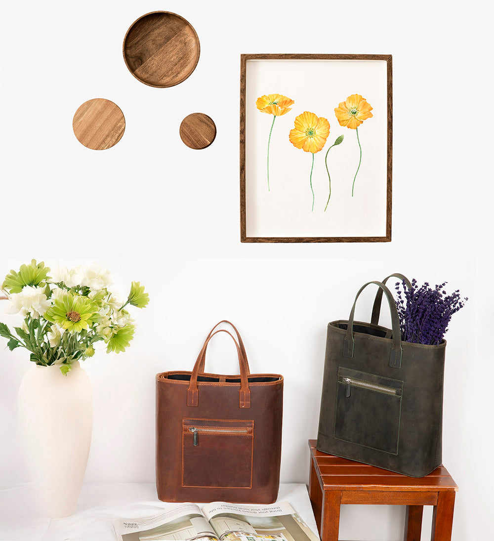 Valetto Leather Tote Bag