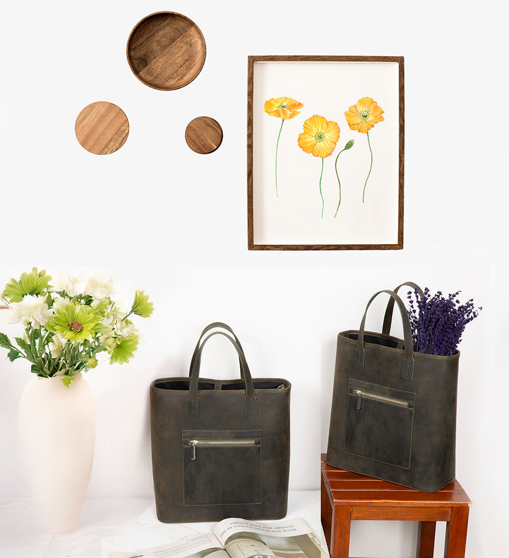 Valetto Leather Tote Bag