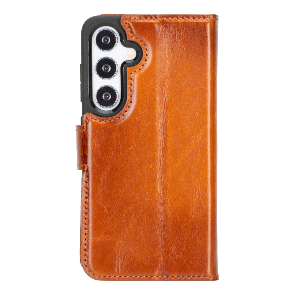 Magische abnehmbare Leder-Brieftaschenhülle für Samsung Galaxy S25
