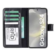 Samsung Galaxy S24 Serie Leder-Wallet-Hüllen RFID - MW