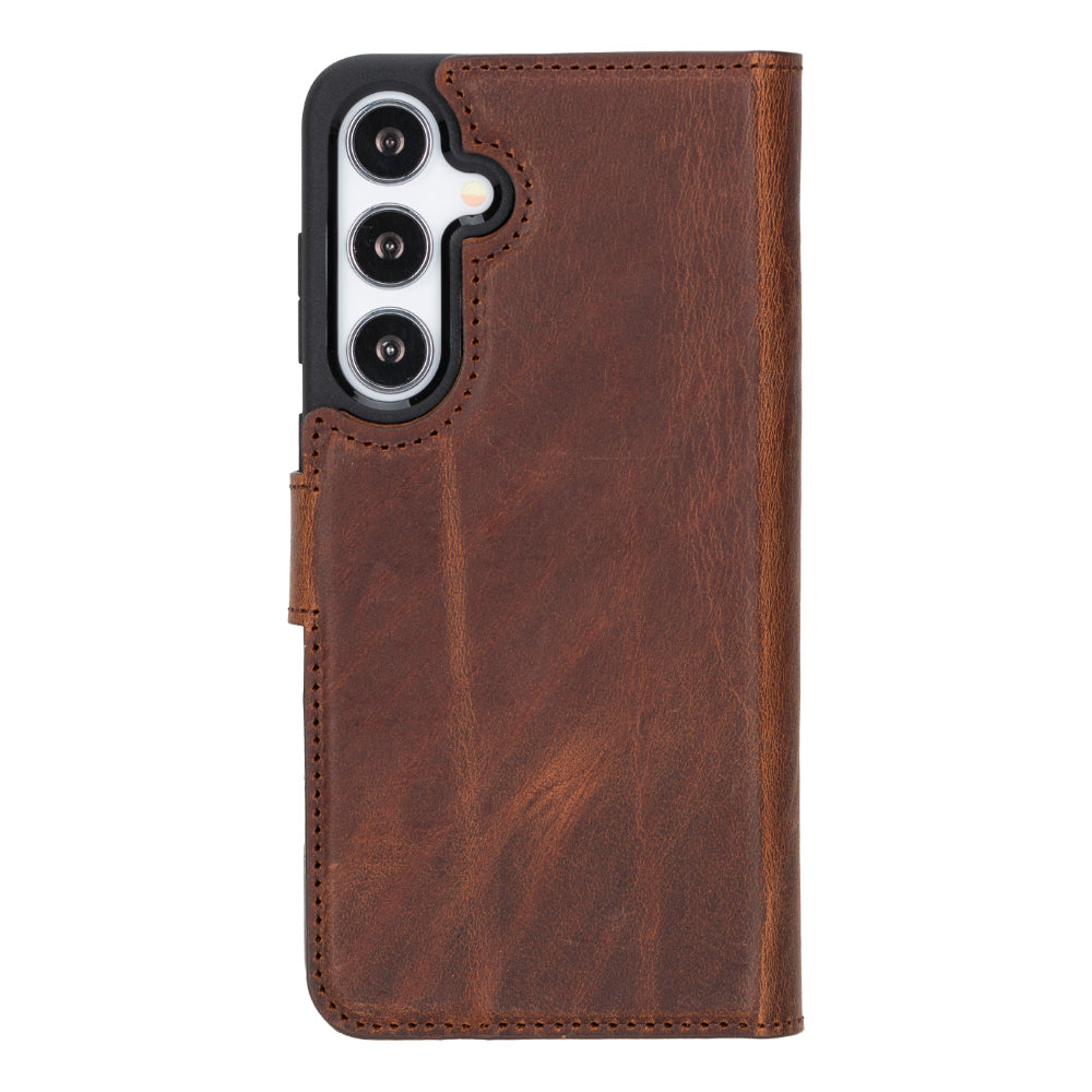 Magische abnehmbare Leder-Brieftaschenhülle für Samsung Galaxy S25 Plus