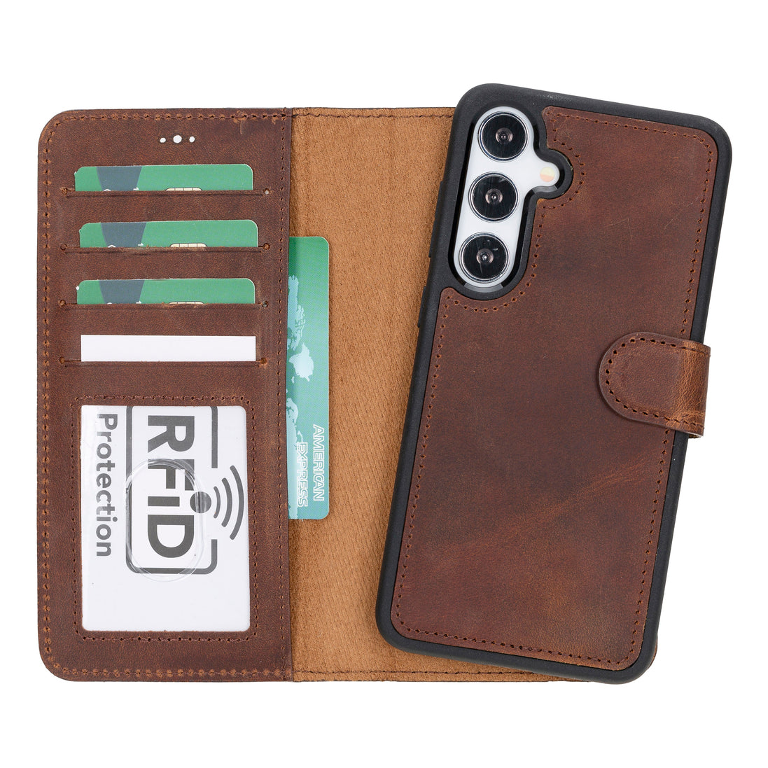 Samsung Galaxy S24 Serie Leder-Wallet-Hüllen RFID - MW