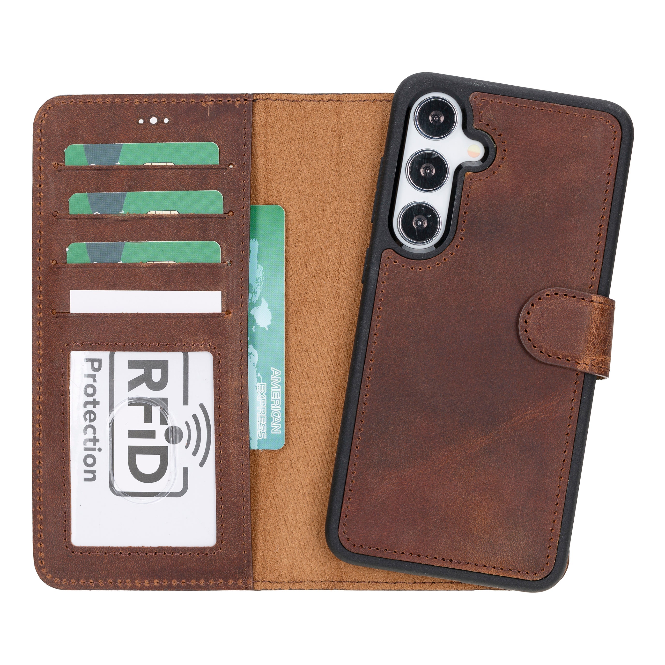 Samsung Galaxy S24 Serie Leder-Wallet-Hüllen RFID - MW